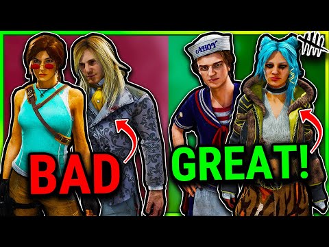 The BEST and WORST Skins For Survivors! DbD