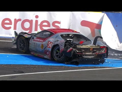 24H Le Mans 2024 - BIG CRASH, SPINS, MISTAKES & PURE SOUND