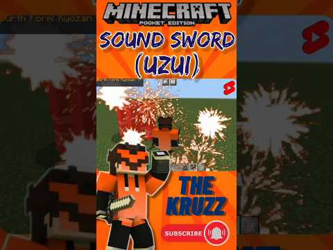 Minecraft Weapon Mod - Sound Sword Uzui Demon Slayer #minecraftmod #demonslayeraddon #modmcpe