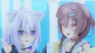 【ホロライブMMD】ニア【猫又おかゆ×戌神ころね】2K 60FPS