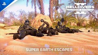 Helldivers 2 – Super Earth Escapes | PS5 & PC Games – PlayStation (2026) Trailer