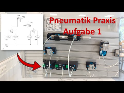 Grundlagen Pneumatik | Projekt 2 Werktor Aufgabe 1 | Steckwand Praxis Stundenentwurf