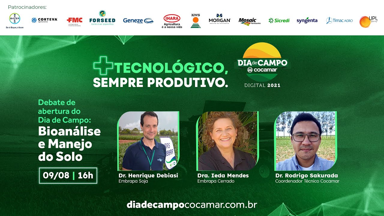 DIA DE CAMPO DIGITAL 2021 | Tema Abertura: Bioanálise e Manejo do Solo