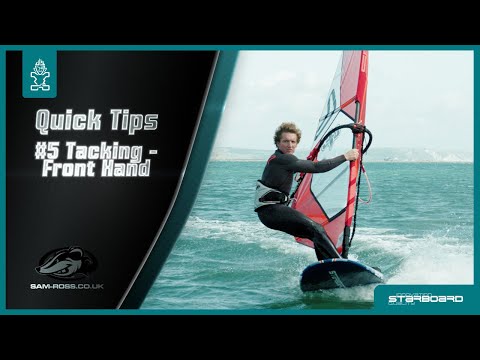 Windsurfing Quick Tips: Tacking and Front Hand Position