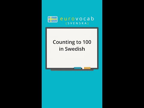 Learn Swedish - Numbers - Count to 100