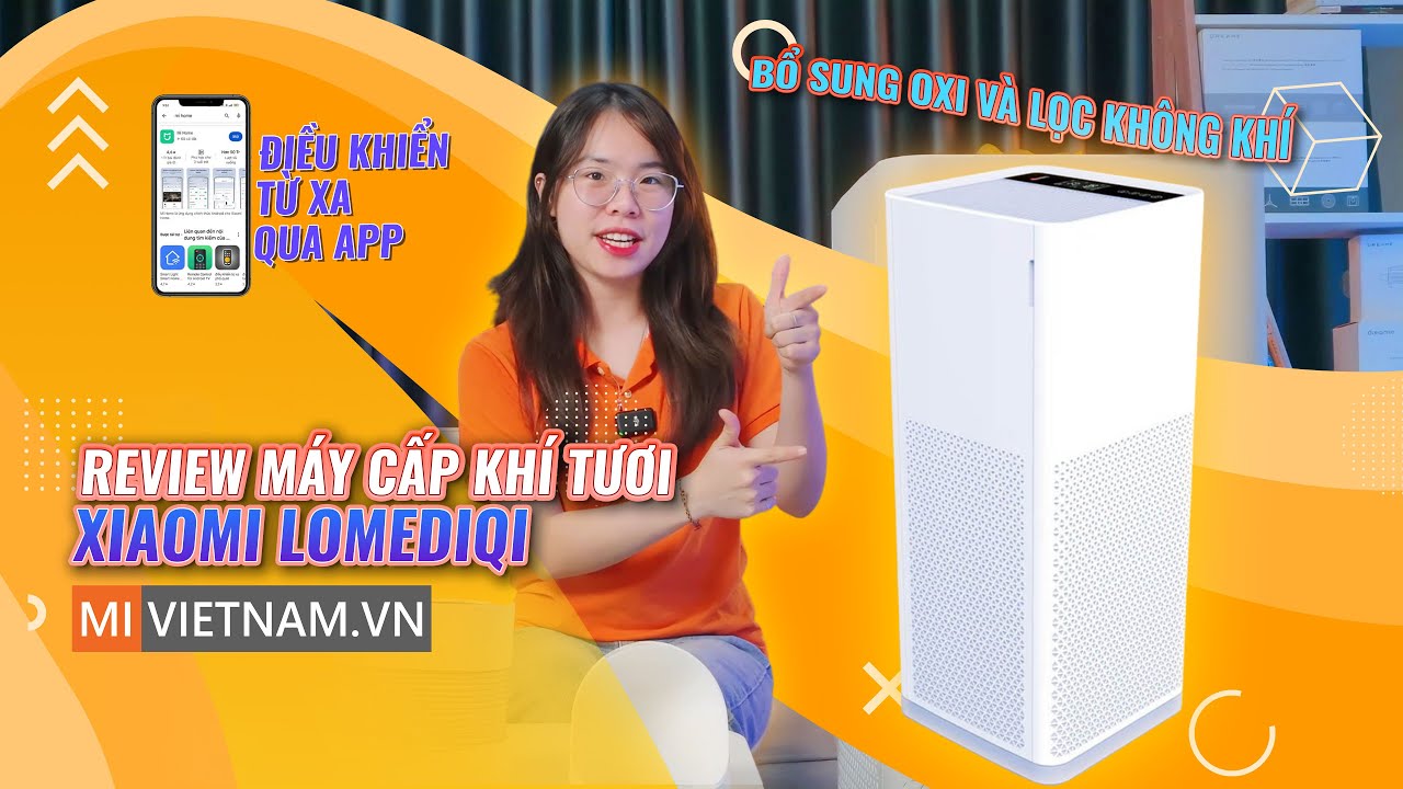 Máy cấp khí tươi Xiaomi Lomediqi - Bổ sung oxi và lọc không khí 2