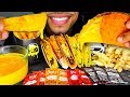 ASMR TACO BELL NACHO CHEESY FRIES CINNAMON TWIST MUKBANG FAST FOOD SAVAGE EATING NO TALKING JERRY