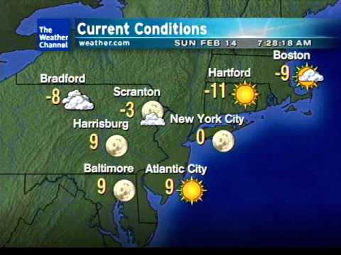 Weatherstar XL - Bitter Cold - Doylestown, PA 7:28AM Feb 14 2016