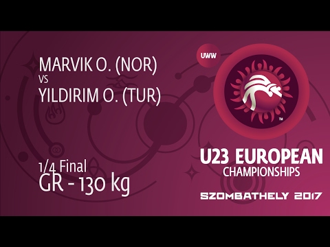 1/4 GR - 130 kg: O. YILDIRIM (TUR) df. O. MARVIK (NOR) by TF, 9-1