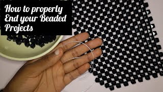 What to do when your fishing line is short and how to add new fishing line. Properly end beaded work