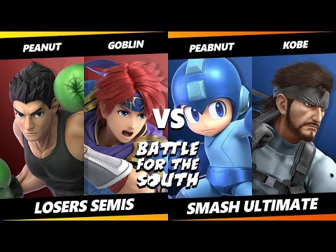 Battle for the South Losers Semis - peabnut & Kobe Vs. Peanut & Goblin - Smash Ultimate - SSBU