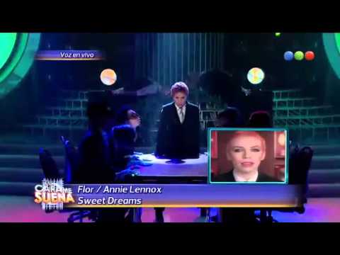 Flor Peña es Annie Lennox en Tu Cara me suena