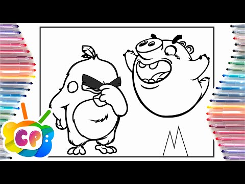 Angry birds Coloring pages/ Red vs King Pig / More Plastic - Old School [NCS Release]