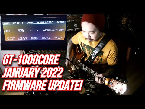 Boss GT-1000core January 2022 Firmware Update!