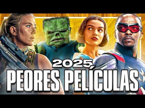 PEORES PELÍCULAS DE 2025 RANKING | BLANCANIEVES | MINECRAFT | Captain America: Brave New
