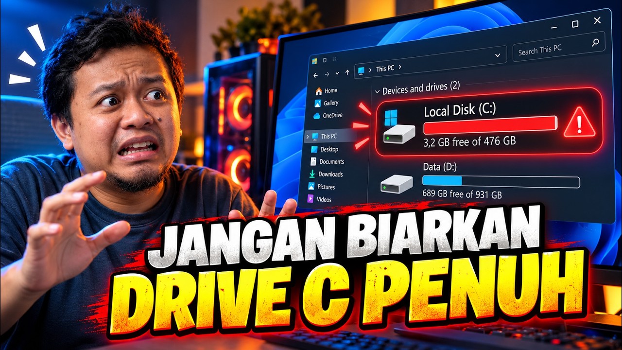 BYE WINDOWS LEMOT! Mengatasi Locak Disk C Penuh Yang Bikin Berat