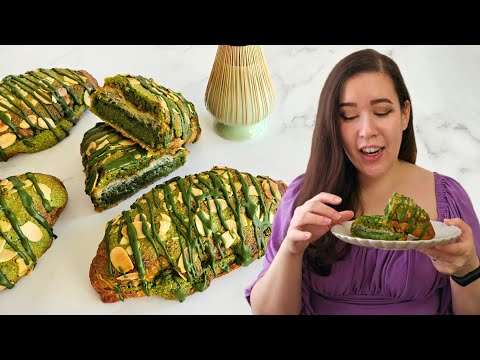 How To Make Almond Matcha Croissants Recipe (The Cheater's Way)