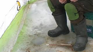 Зимняя рыбалка в чивыркуйском заливе на монахова