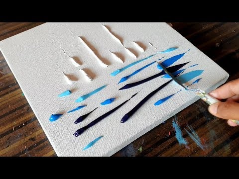 White Sail Boats / Easy & Satisfying / Abstract Painting Demonstration / Daily Art Therapy /Day #021