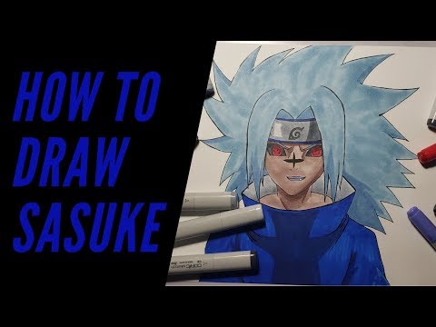 How to Draw Sasuke Uchiha Curse Mark Naruto
