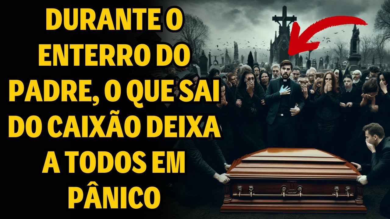 Durante o Enterro do Padre, o Que Sai do Caixão Deixa a Todos em Pânico
