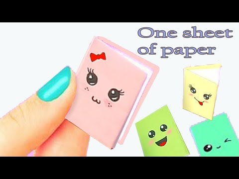 DIY MINI NOTEBOOKS ONE SHEET OF PAPER