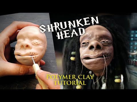 DIY Harry Potter Shrunken Dre Head / Halloween Polymer Clay Tutorial