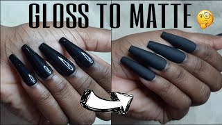 HOW TO: MATTE NAILS WITHOUT MATTE TOP COAT   GEL N