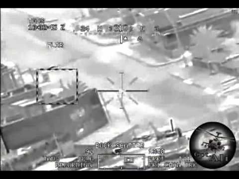LiveLeak com Apache Gunship Takes Out 7 Armed Insurgents With A Hellfire Missile And 30mm In Iraq