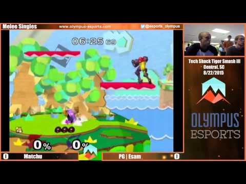 Tiger Smash III - PG | ESAM vs Matchu - SSBM Pools - Smash Melee
