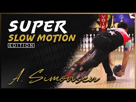 Anthony Simonsen Super Slow Motion Bowling Release (So Smooth!)