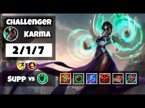 Karma vs Thresh EU Challenger SUPPORT (2/1/7) - v11.13