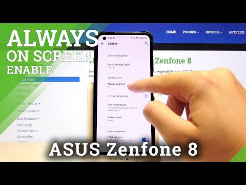 How to Customize Always On Display on ASUS Zenfone 8 – Set Up Always On Display