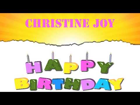 ChristineJoy   Wishes & Mensajes - Happy Birthday