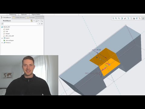PTC Creo Tutorial for Beginners - Creo Profile / Solid Extrude Feature