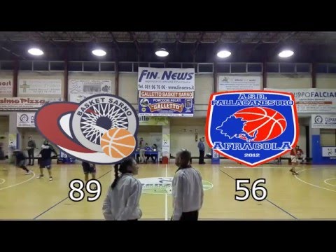 Galletto Basket Sarno - Pall. Afragola (89 - 56) 06/12/2015