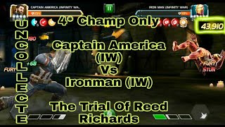4* Captain America (IW) Vs Iron Man Infinity War - The Trial Of Reed Richards Uncollected (MCOC)