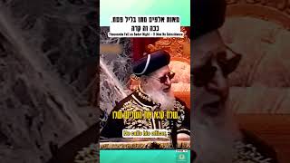 מאות אלפים מתו בליל פסח - ככה זה קרה #פסח #חיזוקים #חיזוק #תורה #torah #jewish
