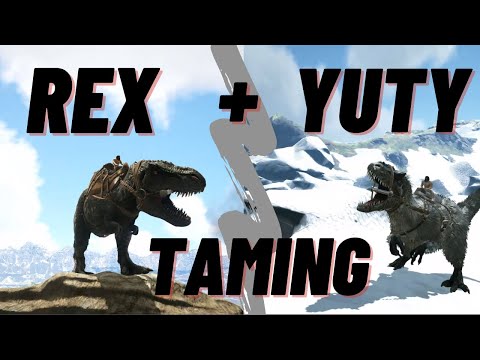Rex and Yutyrannus Taming! + a mini review on them | Solo Modded Ark Valguero Ep.24