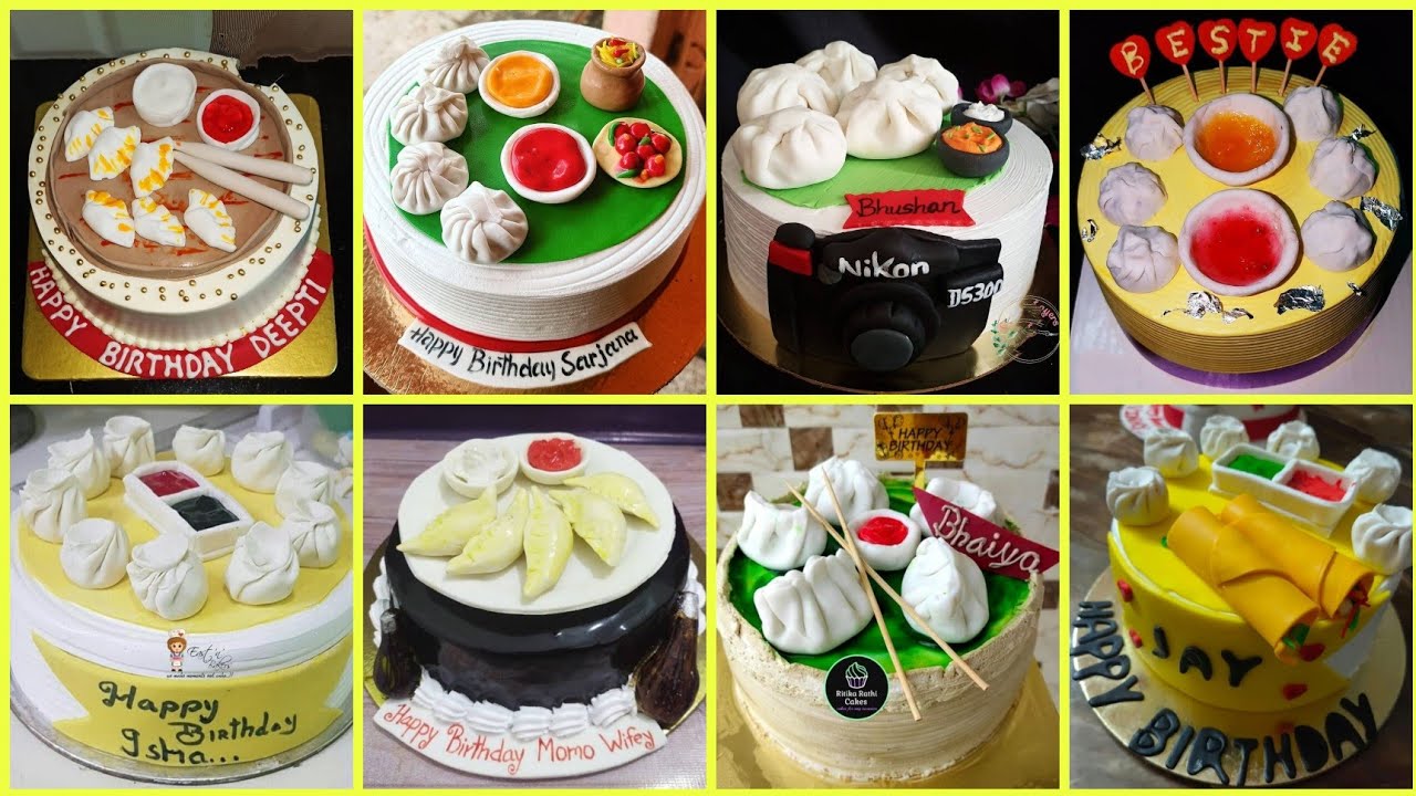 Momos Theme Cake Design 2021/Momos Theme Cake For Momos Lovers/Birthday Cake For A Momos Lovers
