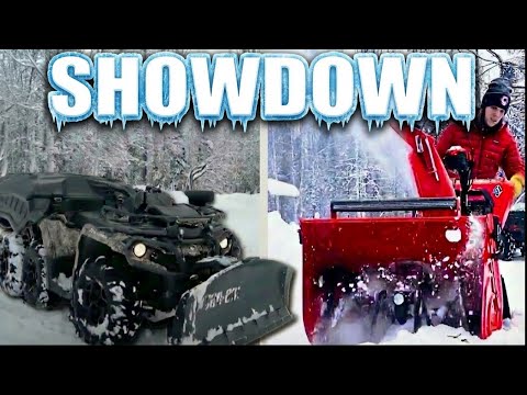 My ATV Plow vs Snow Blower in Alaska's Deep Snow at -45°F