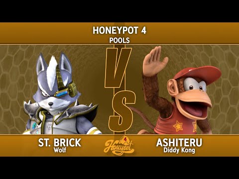 Honeypot 4 Pools - St. Brick (Wolf) Vs. Ashiteru (Diddy Kong)