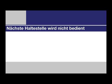 VB Ansage / annonce tpb • Die nächste Haltestelle wird nicht bedient (Fixansage)