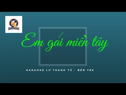 Karaoke Em Gái Miền Tây ✔  (Quốc Đại) ll Karaoke Lư Thanh Tú