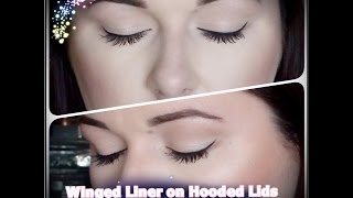 How To: Winged Liner On HOODED Eyelids!