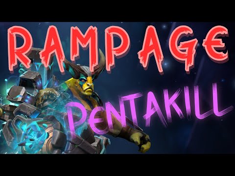 Rampage by Elder Titan Dota 2 - awesome PENTAKILL
