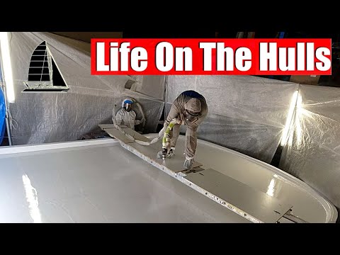 GEL COAT EXPLOSION -  Catamaran Hardtop Build EP206