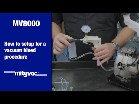 Brake bleed setup using the MV8000