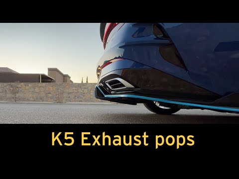 Kia K5 GT-Line Exhaust Burble Pops and Bangs — No Tune Needed!