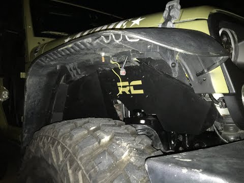 Installing Rough Country Fender Liners with Stock Fenders Jeep JK